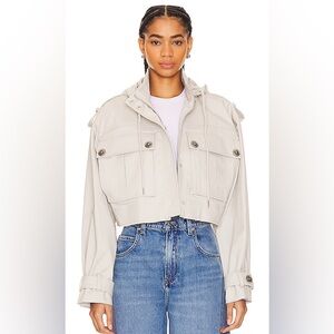 GRLFRND Cropped Utility Jacket